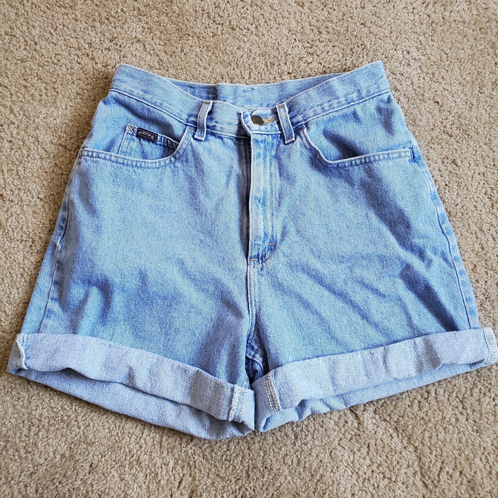 Vintage Light Blue Jean Shorts